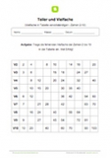 Vielfache in Tabelle vervollständigen (2-10) Vielfache in Tabelle vervollständigen (2-10)